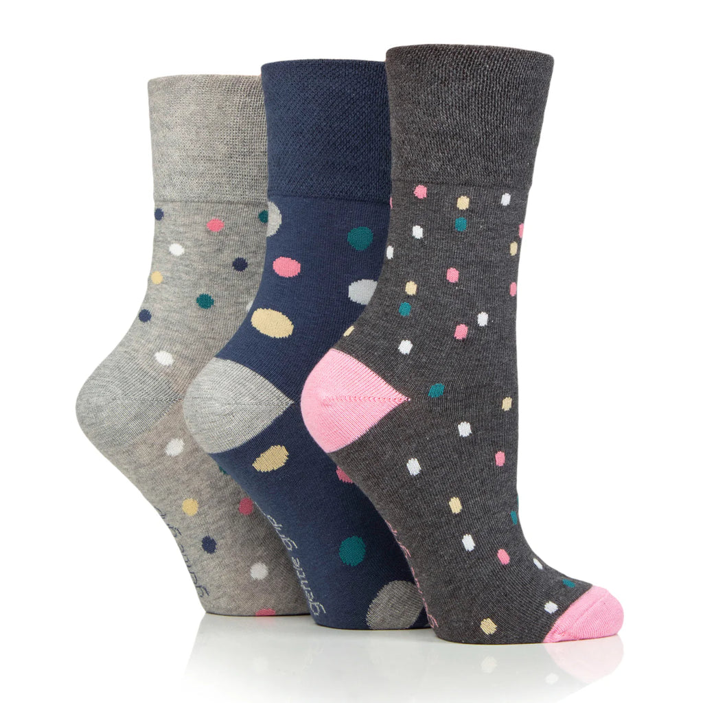 Women Speckled Gentle Grip Cotton Rich Socks