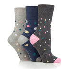 Women Speckled Gentle Grip Cotton Rich Socks