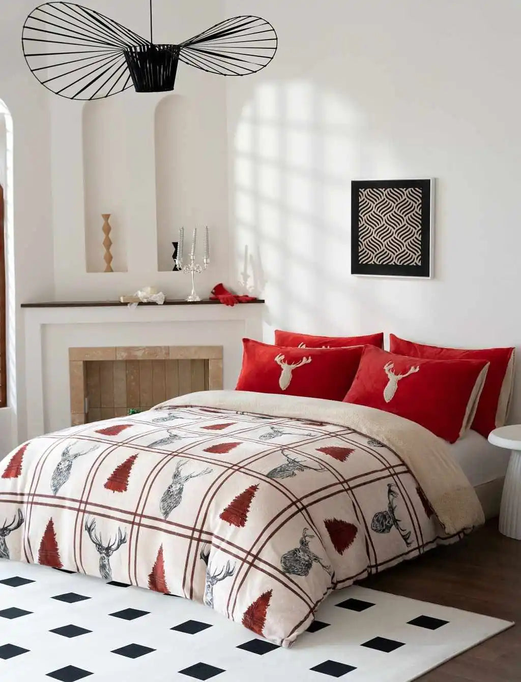 Stag Teddy Printed Duvet Cover Se­t