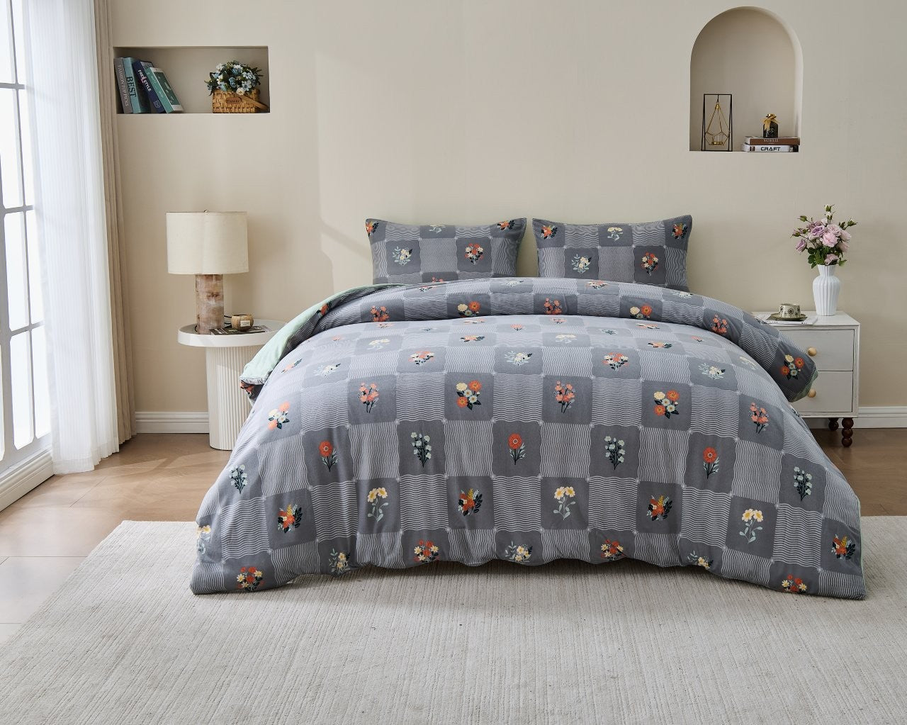 Sanareto Soft Touch Printed Duvet Cover Set