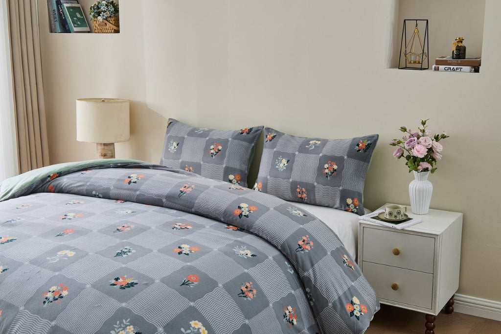 Sanareto Soft Touch Printed Duvet Cover Set