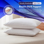 Satin Stripe Bounce Back Pillows | Pack of 2