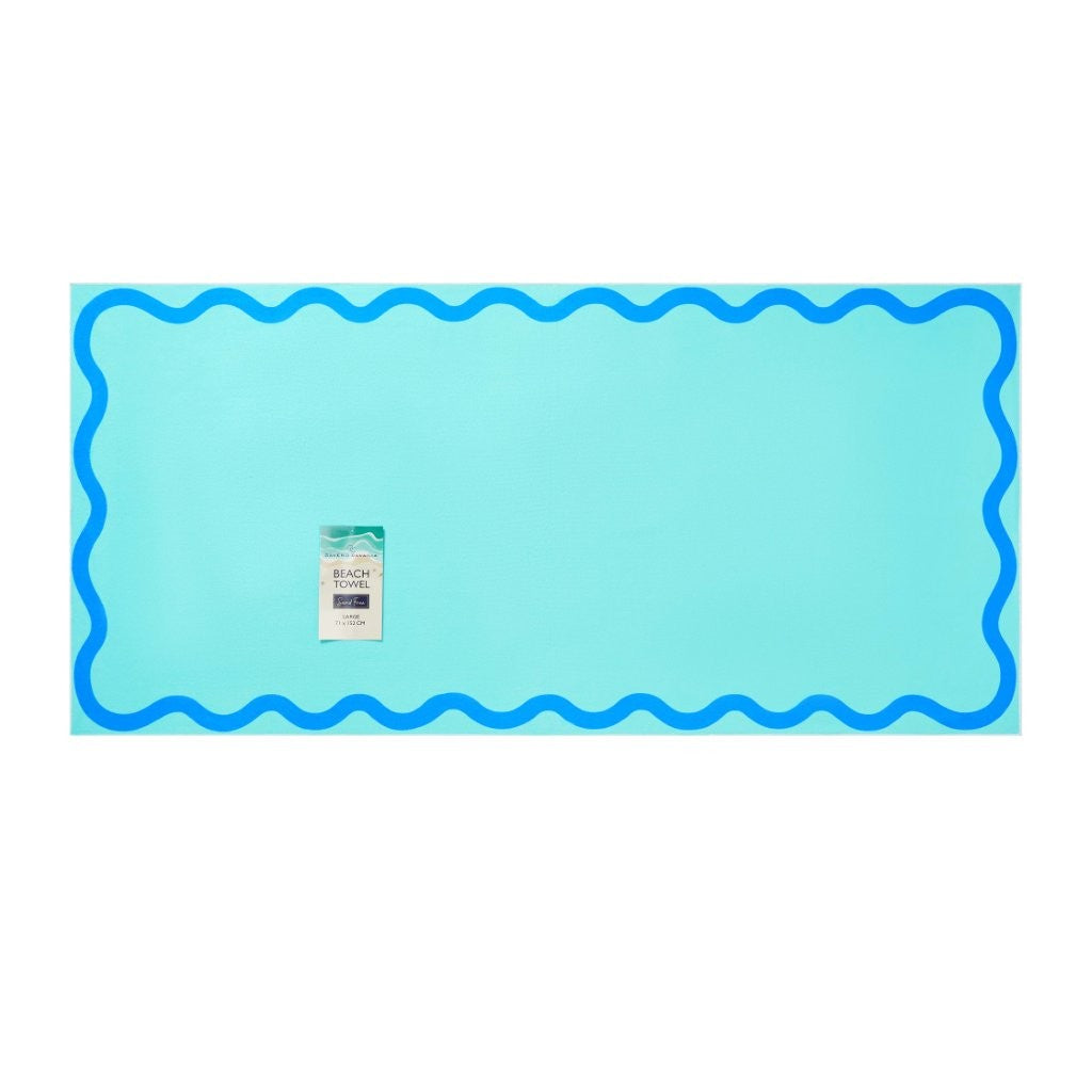 Scallop Edge Beach Towel | 4 Colours | 152CM × 71CM