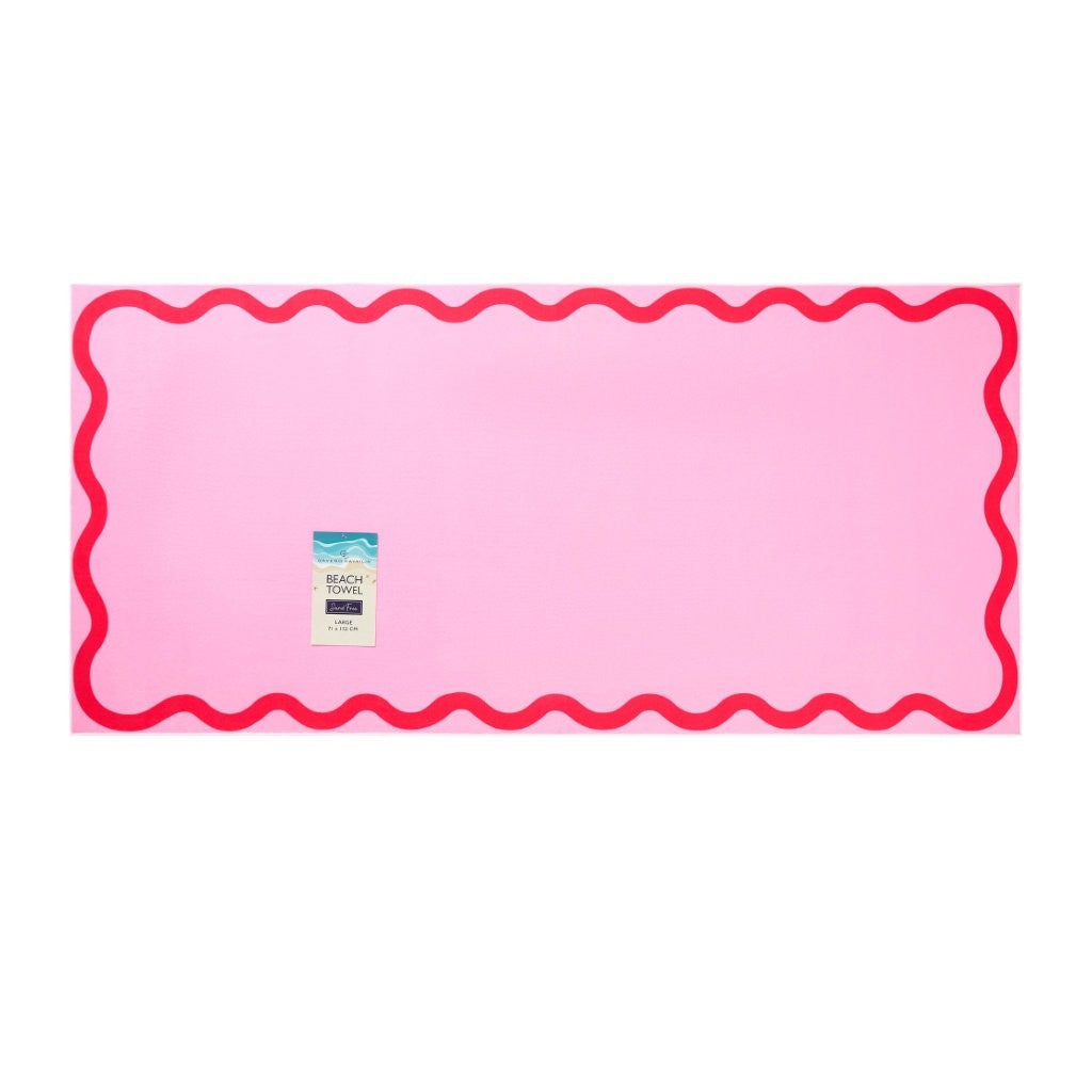 Scallop Edge Beach Towel | 4 Colours | 152CM × 71CM