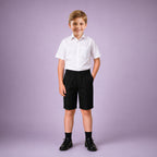 Black Pull-On School Shorts – Full Elasticated Waist