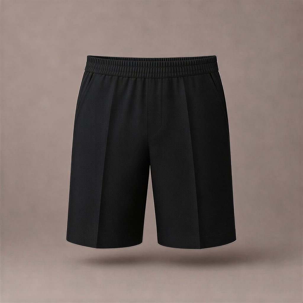 Black Pull-On School Shorts – Full Elasticated Waist