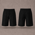 Pack of 2 Black Pull-On School Shorts – Full Elasticated Waist