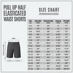 Grey Half Elastic Pull Up Boys School Shorts