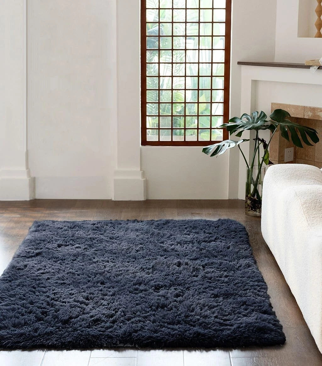 Charcoal Cuddle Fluffy Shaggy Rugs