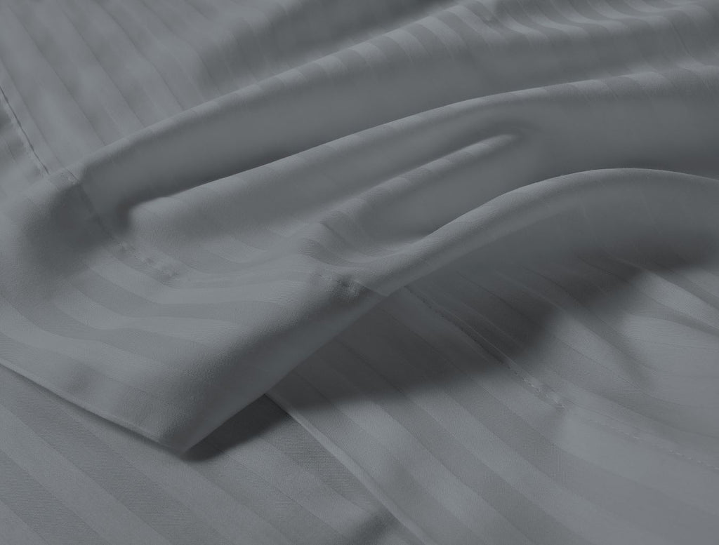 250TC Egyptian Cotton Satin Stripe Flat Sheet | 7 Colours