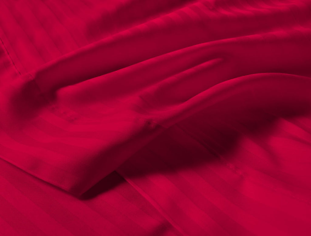 250TC Egyptian Cotton Satin Stripe Flat Sheet | 7 Colours