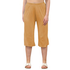 Plain Elastic Waist Culottes Cropped Shorts | 11 Colours