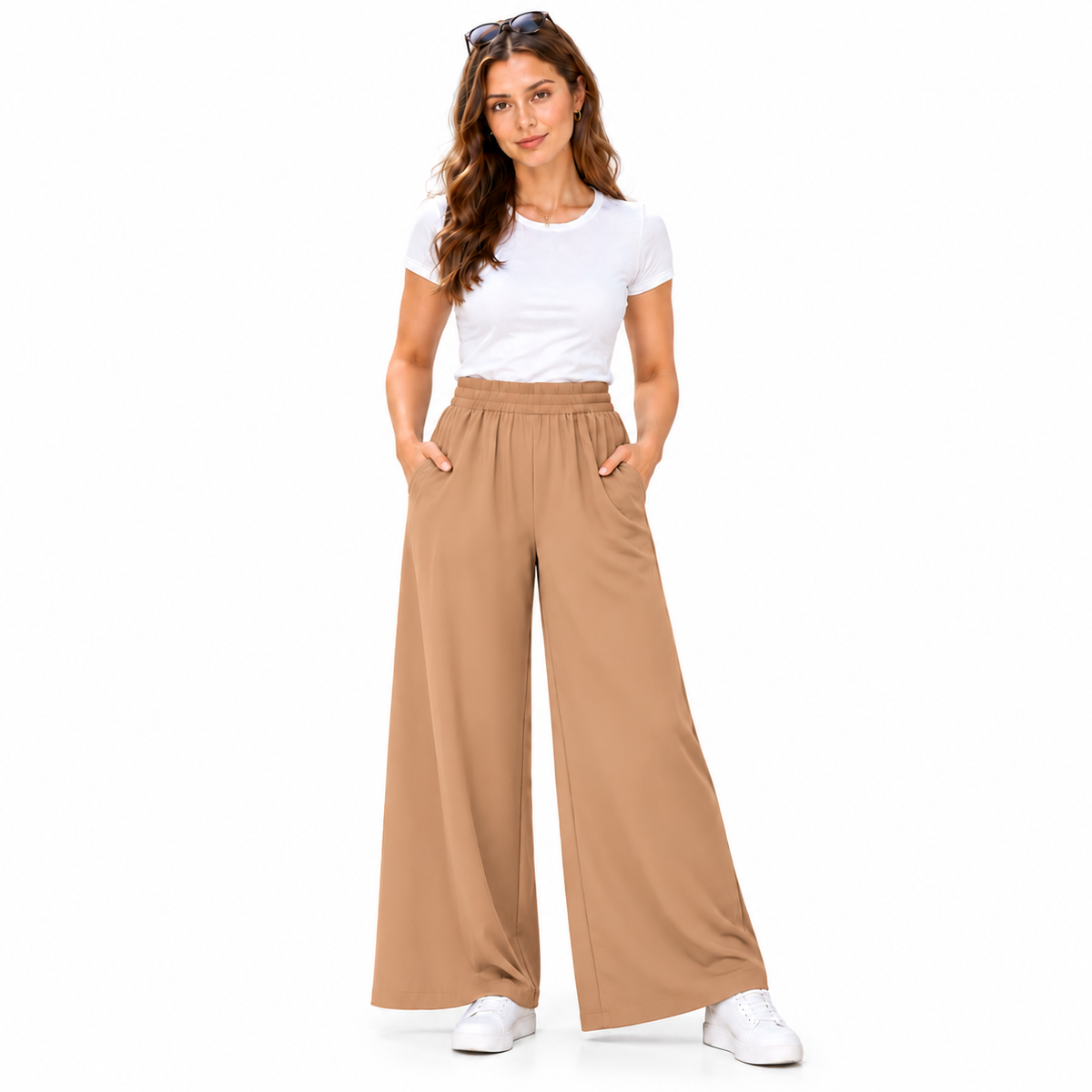 Plain Palazzo Trousers | 12 Colours
