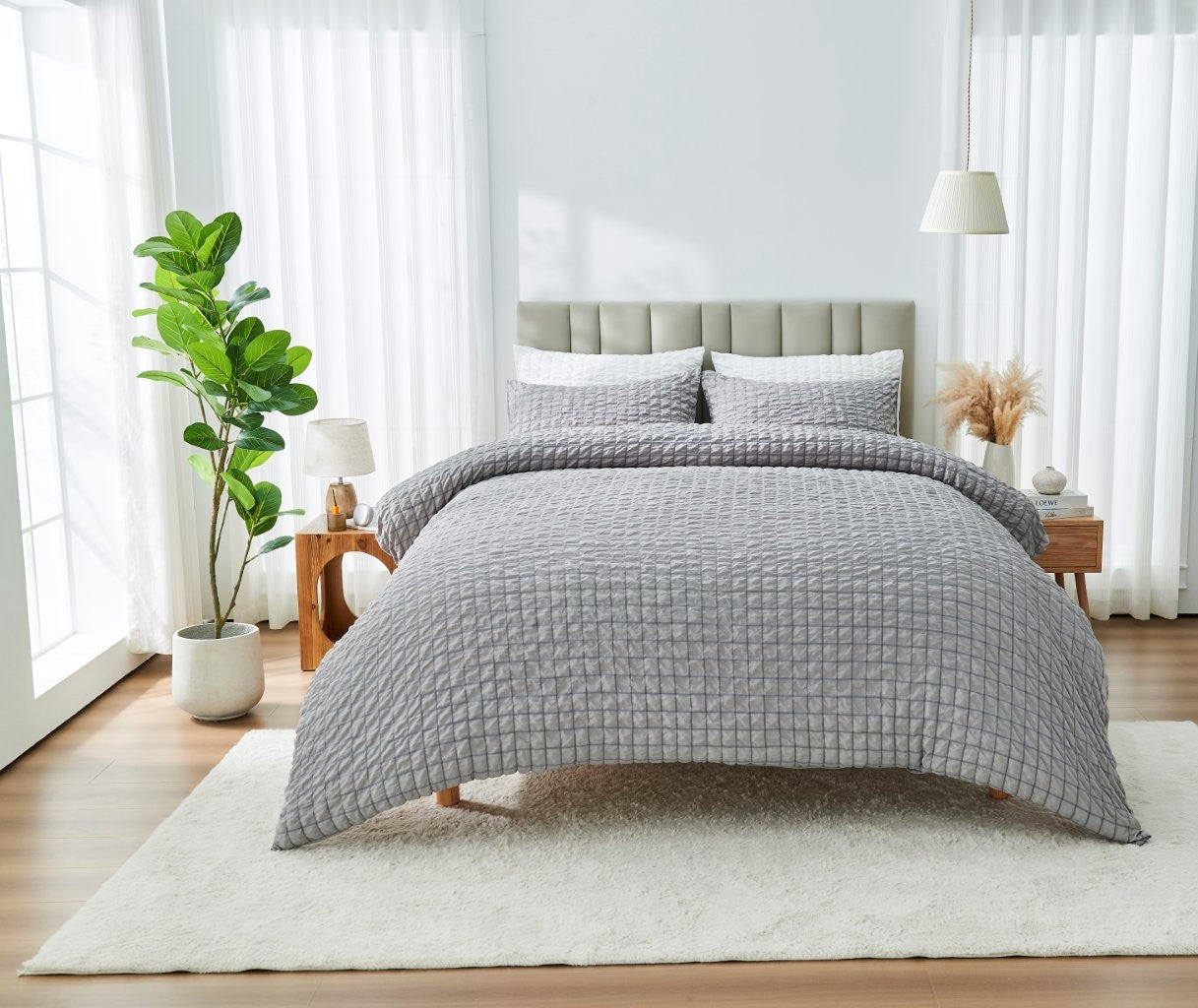 Truro Seersucker Duvet Cover Set | 6 Colours