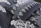 tanya printed duvet cover set black