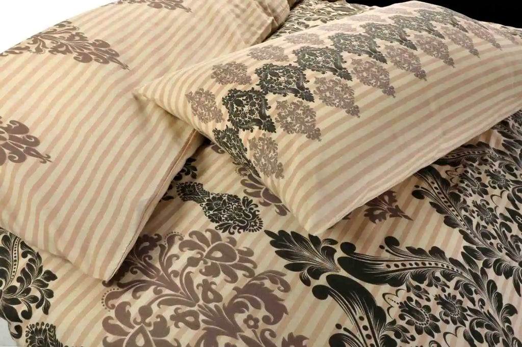 tanya printed duvet cover set natural