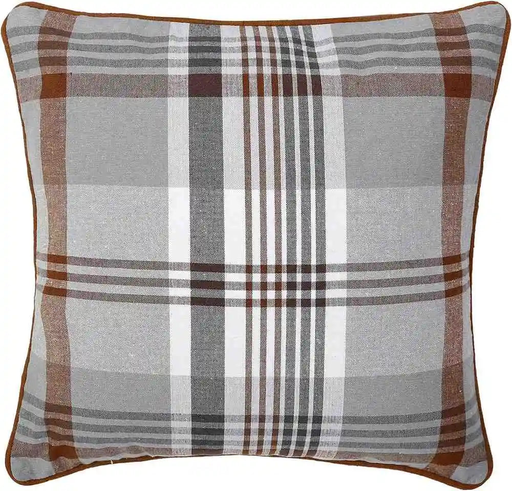mink tartan check cushion cover
