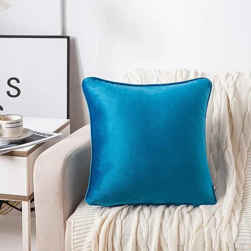 teal velvet cushion covers