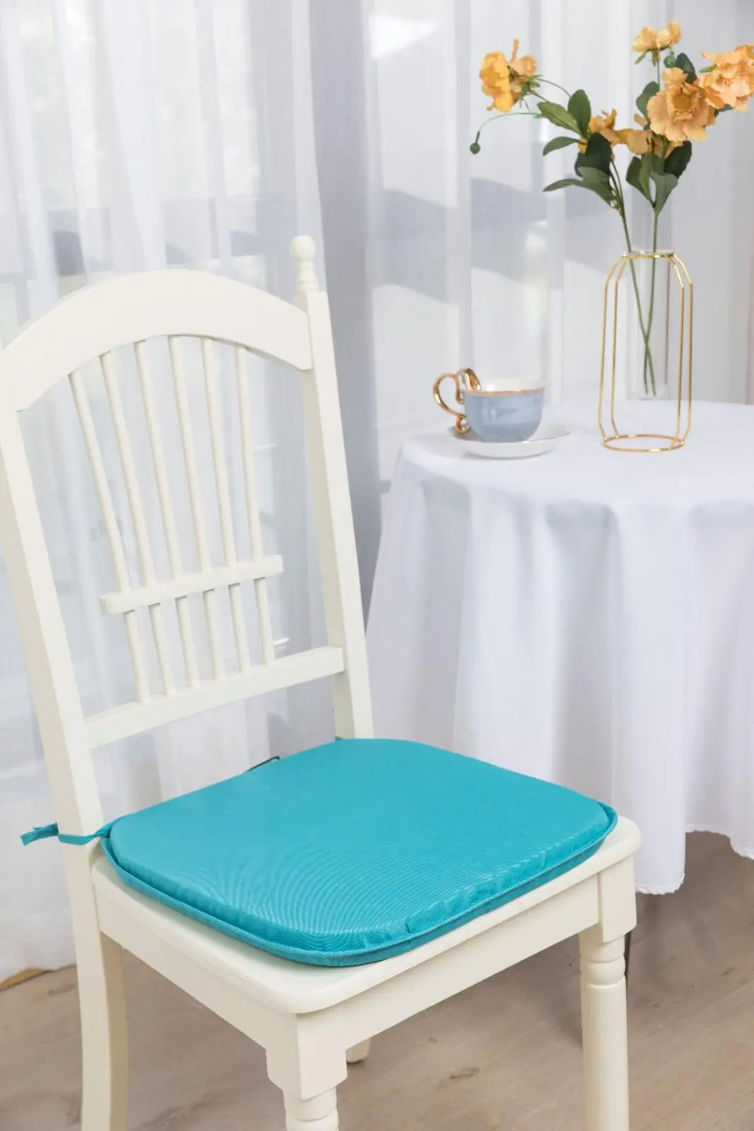 teal seat chair pads
