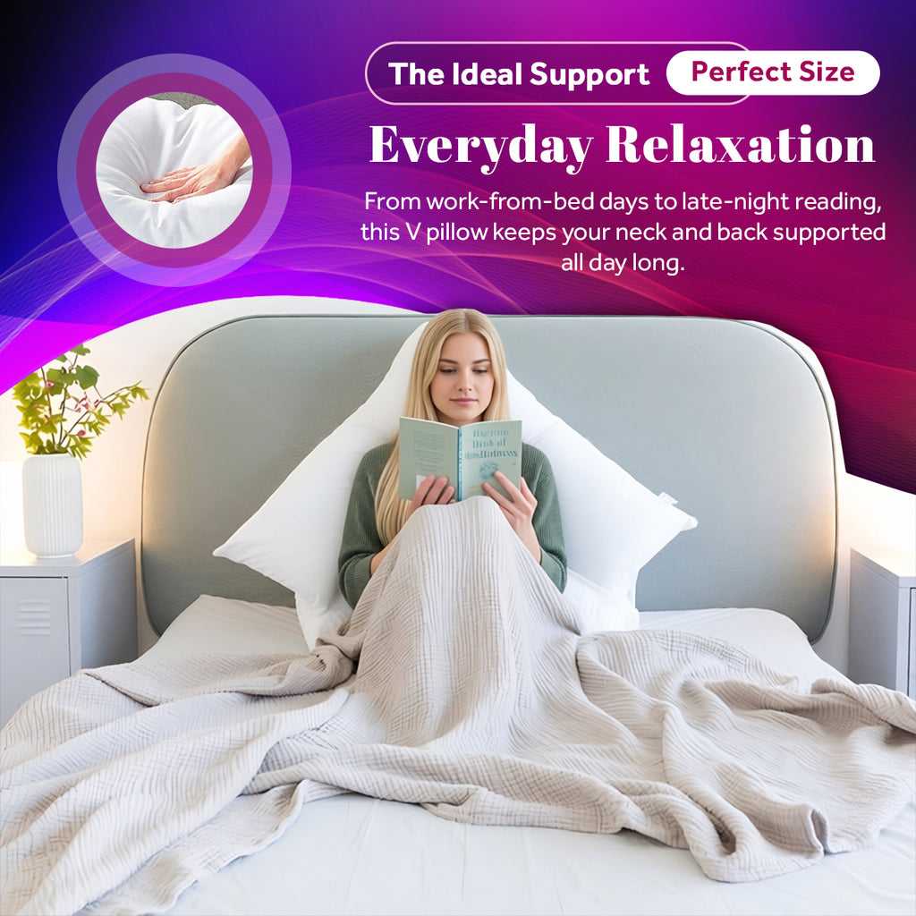 V Shaped Support Pillow | 75CM x 40CM x 36CM