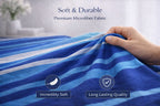 Vega Blue Printed Complete Set | Duvet Cover + Fitted Sheet + Pillowcases