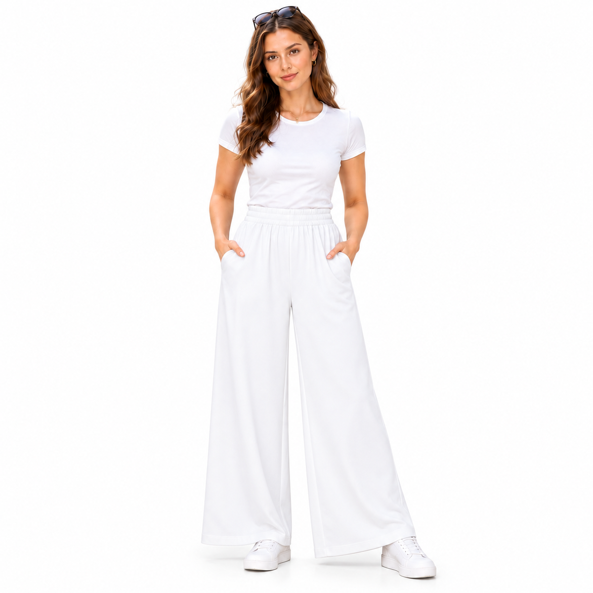 Plain Palazzo Trousers | 12 Colours