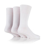 Men’s White Gentle Grip Cotton Rich Socks