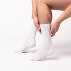 Men’s White Gentle Grip Cotton Rich Socks