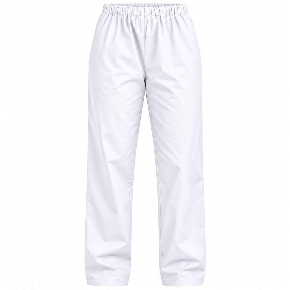 White Men's Medical Scrub Trousers