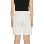 Ladies Cargo Shorts Pull On Turned Hem
