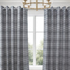 Woven Check Blackout Curtains | 2 Colours