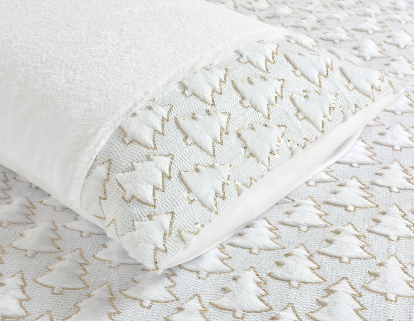 Christmas Tree Teddy Fleece Duvet Cover Set | 3 Colours