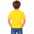 Yellow Boys' Plain T-Shirt view 3