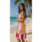 Contrasting Stripe Beach Towel | 3 Colours | 152CM × 71CM