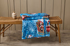You Sleigh Xmas Flannel Sherpa Throw
