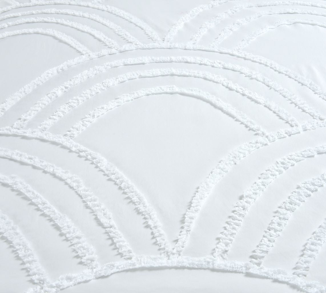 Zara Tufted Chevron Duvet Cover Set | 3 Colours