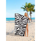 Zebra Skin Sand Free Beach Towel | 180CM × 100CM