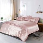 Aisha Embroidered Duvet Cover Set  | 2 Colours
