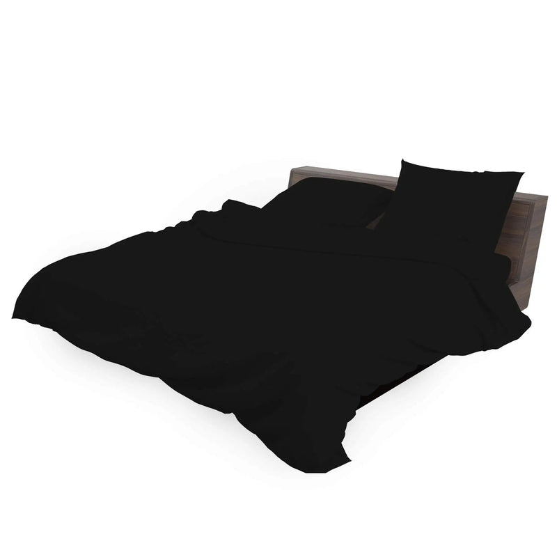 Easy Iron PC duvet cover black