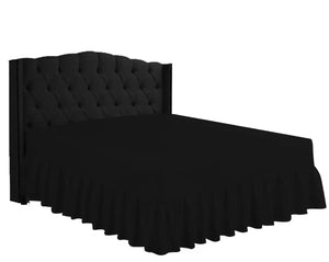 easy iron pc valance sheets black