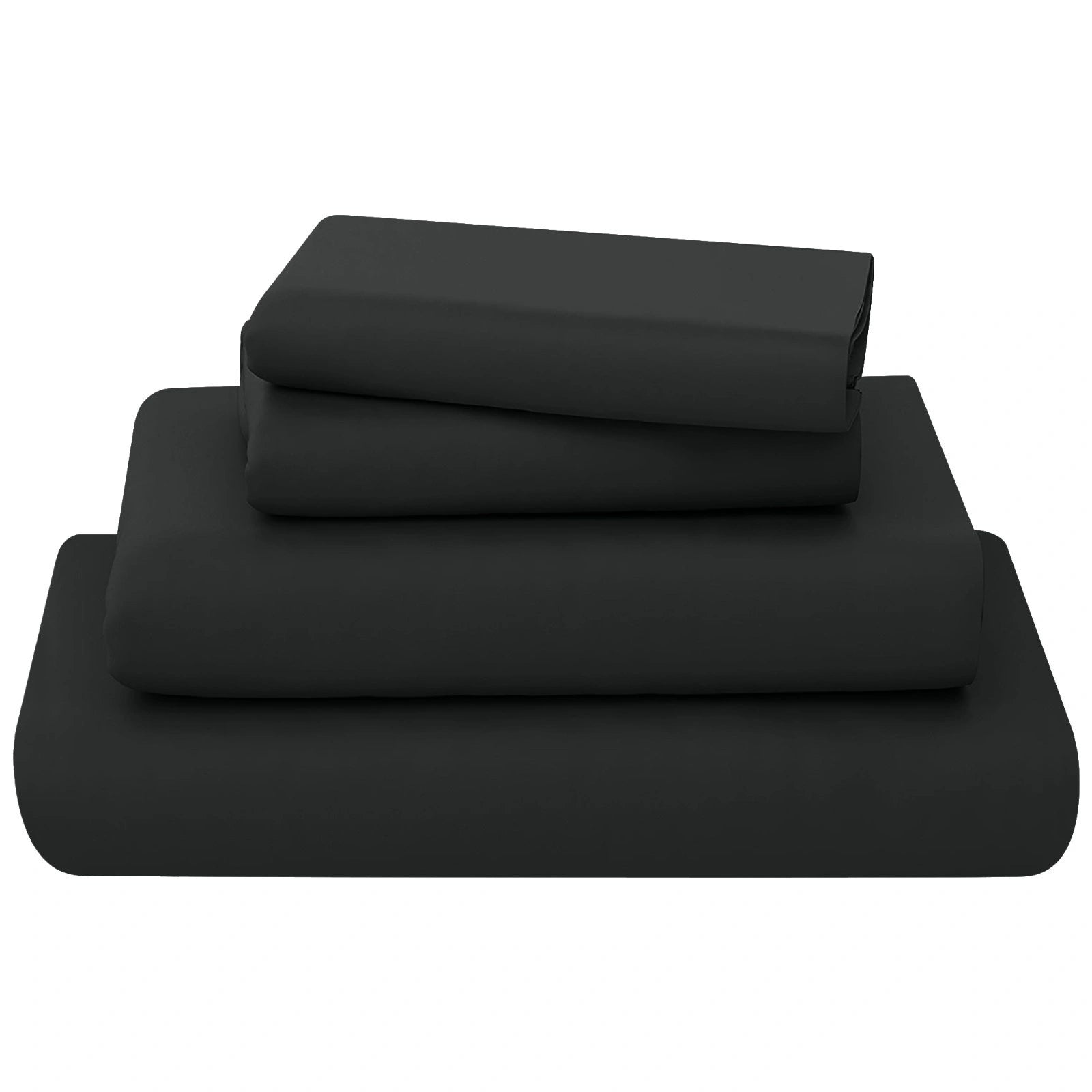easy care flat sheet black