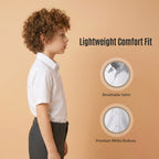 Boys White School Shirt Short Sleeve