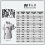 Boys White School Shirt Short Sleeve