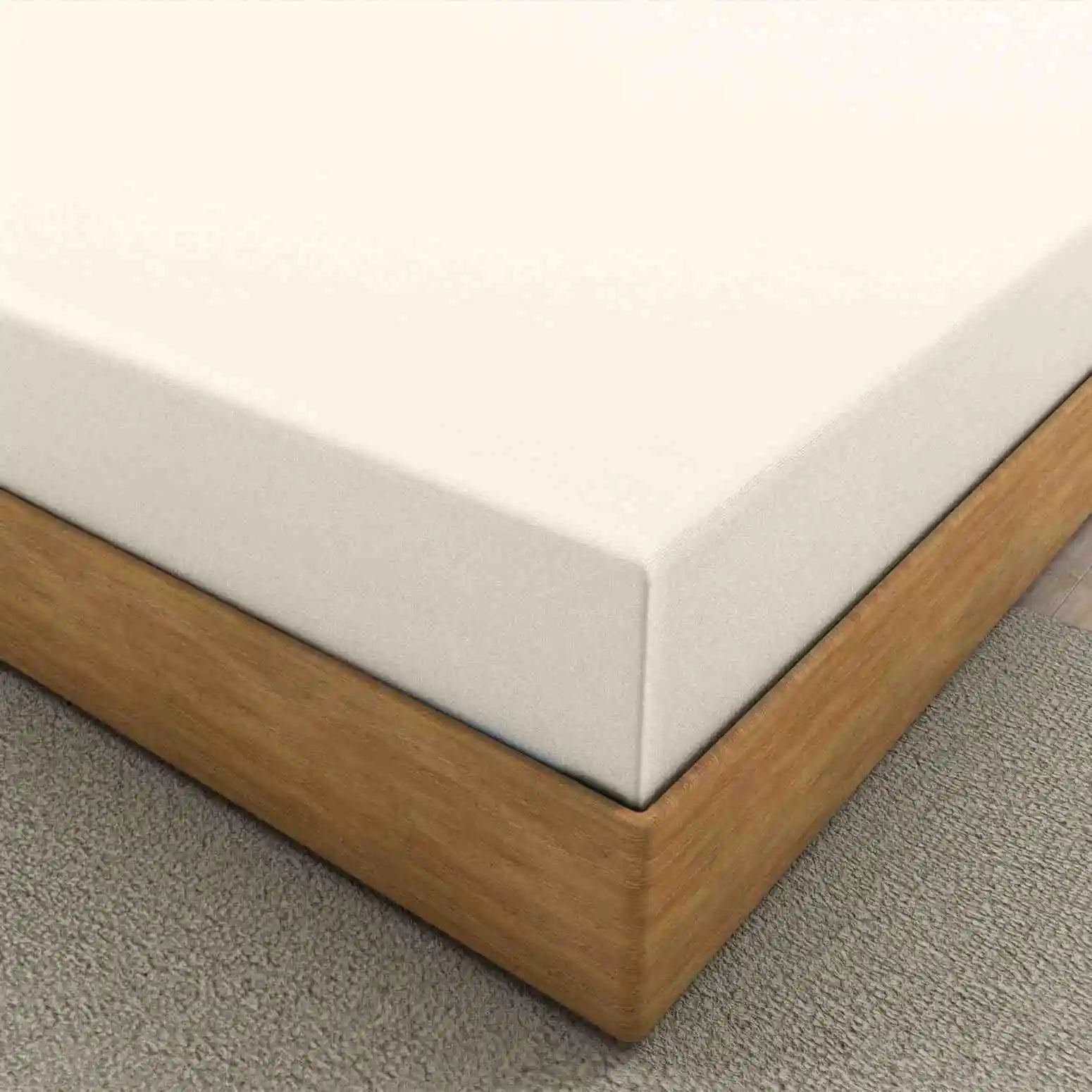 easy iron PC fitted sheet cream