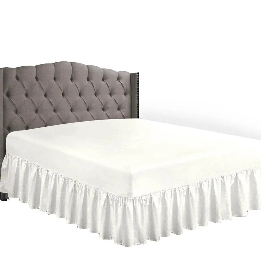 easy iron pc valance sheets cream