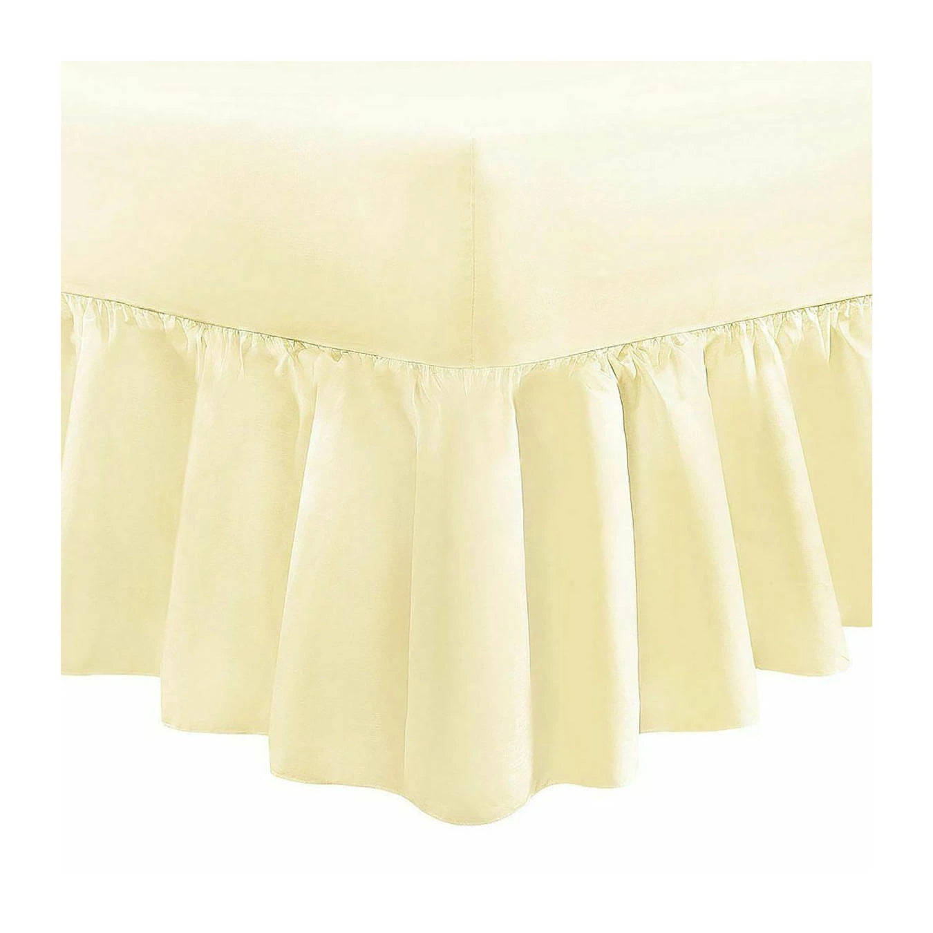 easy care valance sheets cream