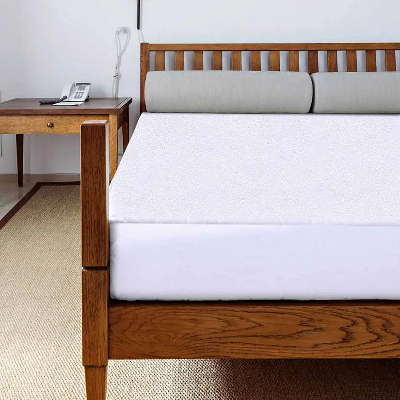 double waterproof terry toweling mattress protector