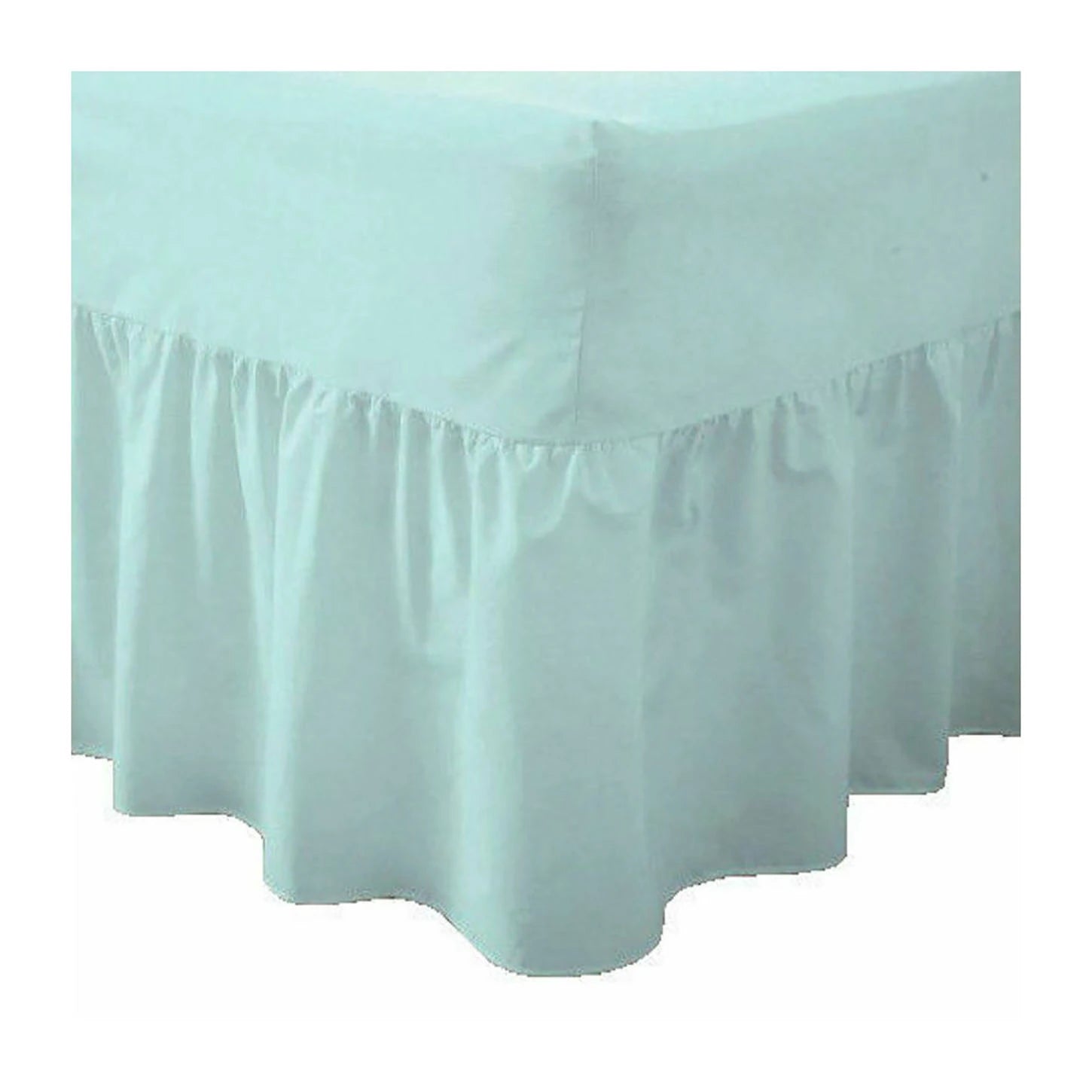 easy care valance sheets duck egg