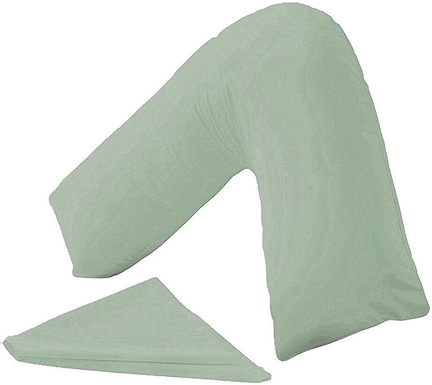 PC v shaped pillowcase duckegg