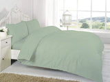 easy care poly cotton duvet cover set duck egg